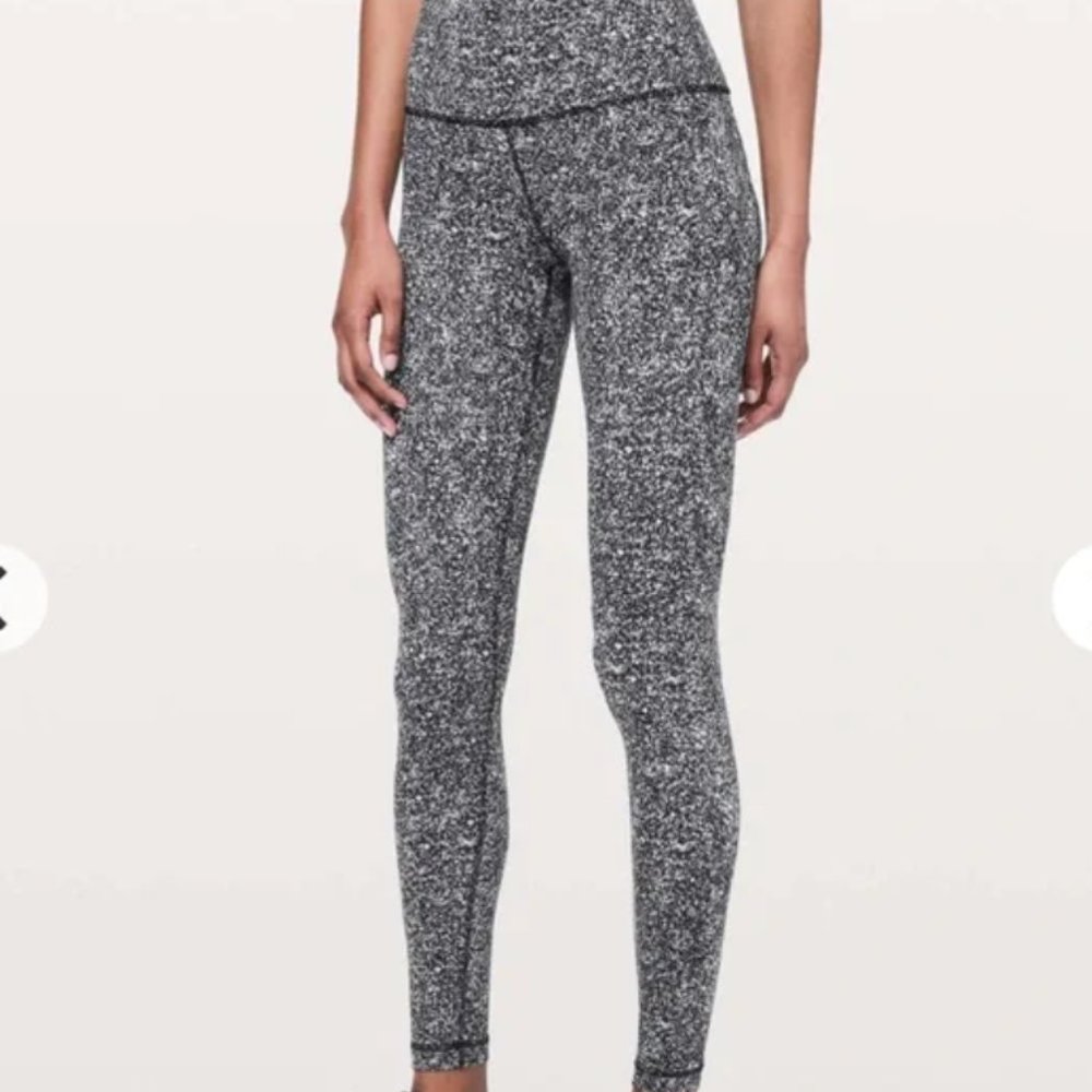 Lululemon Womens Leggings Align Pant Full Length Diffuse Starlight Black Size 6